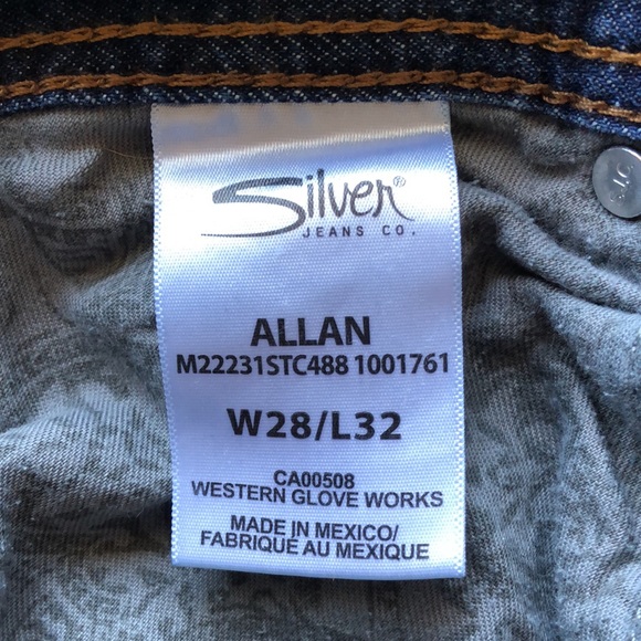 Silver Jeans Allen 28 x 32 Light Blue - Picture 5 of 5